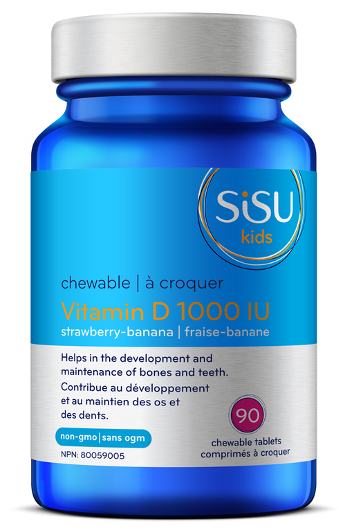 Sisu Kids Vitamin D 1000 IU Strawberry Banana