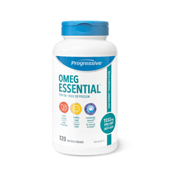 a bottle of progreassive omeg essential