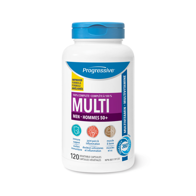 a bottle of progressive multi vitamin supplement