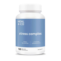 a bottle of heal and co stress complex