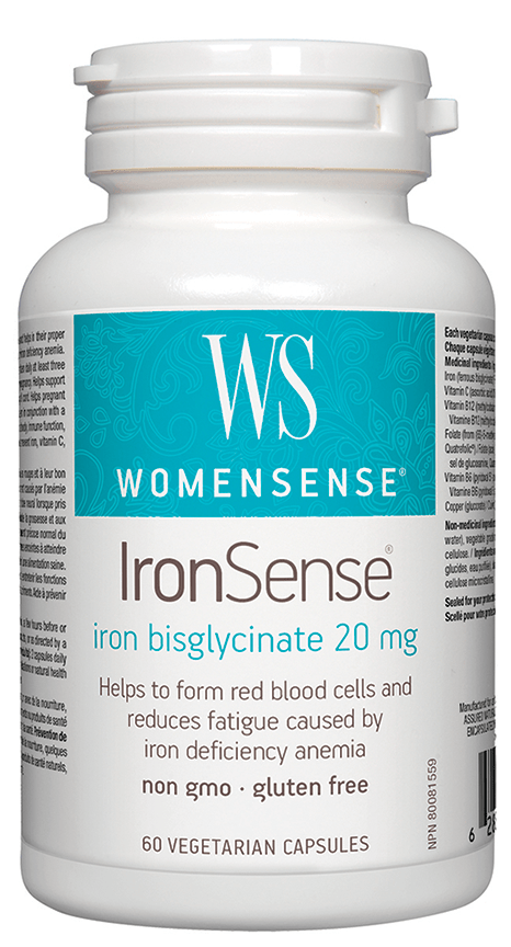 IronSense Women: Iron Deficiency Prevention Capsules with Vitamin C & B12 | 20mg Iron