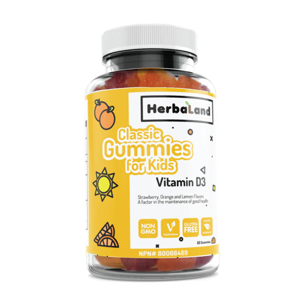 HerbaLand Vitamin D3 Classic Gummies for Kids