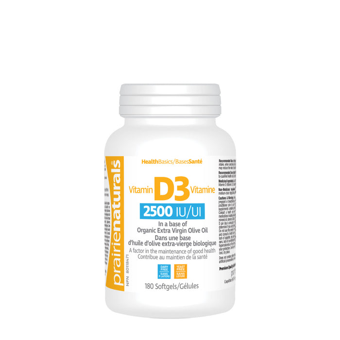 Prairie Naturals Vitamin D3 2500 IU