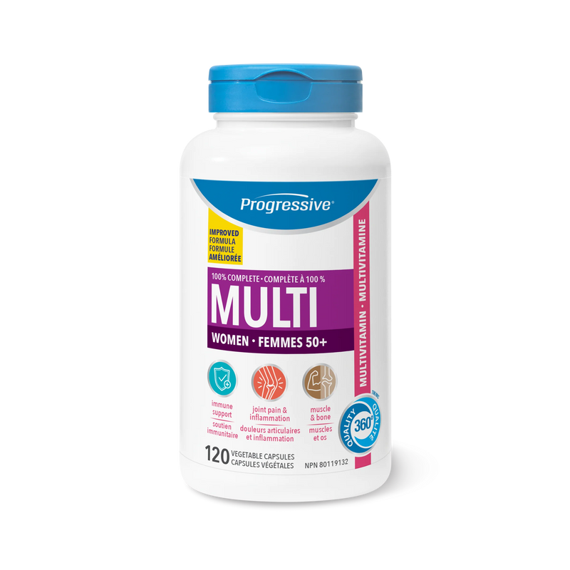 a bottle of progressive multi vitamin supplement