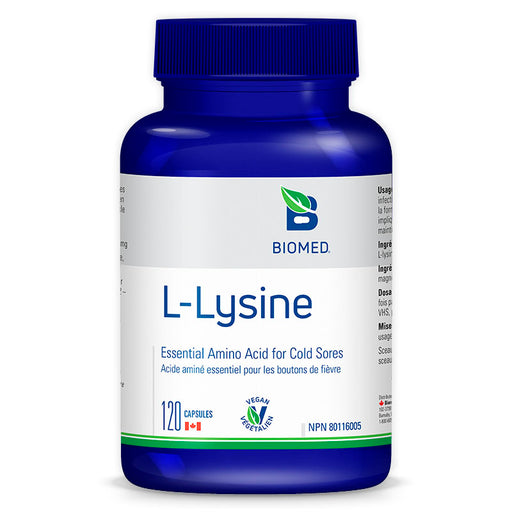 a bottle of biomed l - lysine