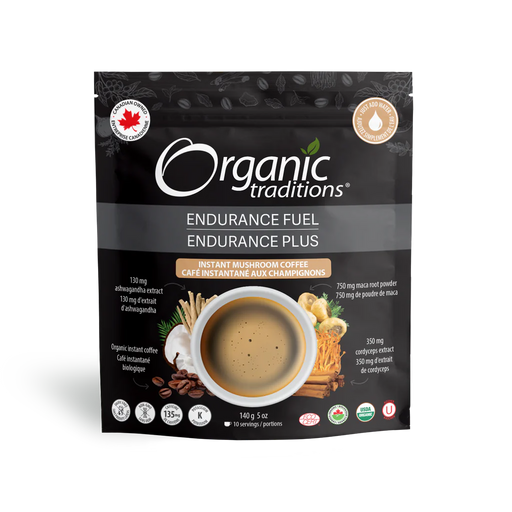 Organic Traditions Endurance Fuel Instant Mushroom Coffee