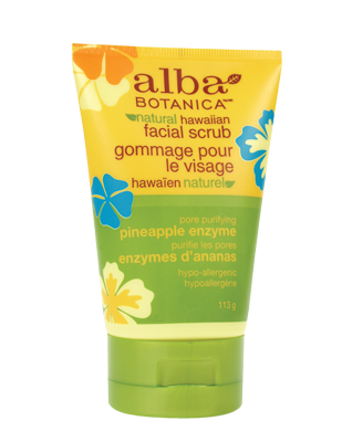 Alba Botanica Hawaiian Facial Scrub Pore Purifying Pineapple Enzyme