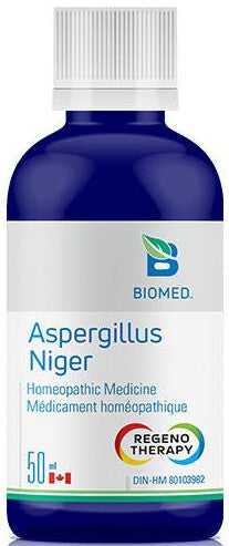 a bottle of biomed aspergilus niger