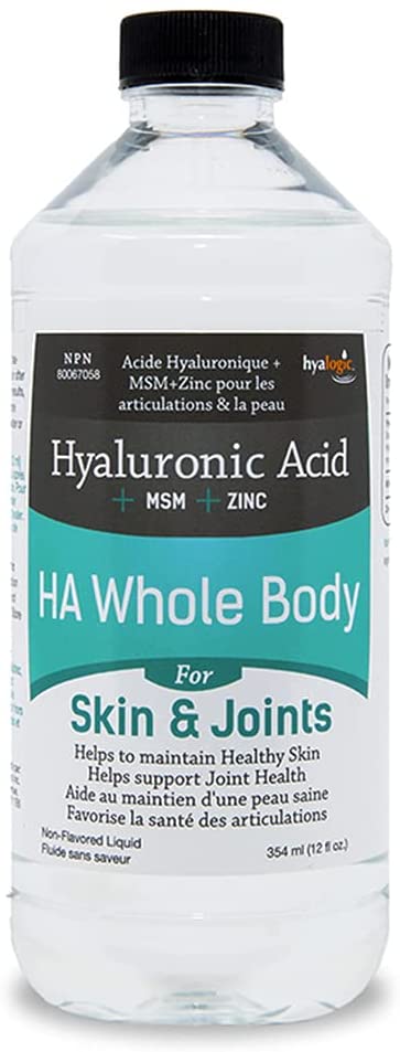 a bottle of h a whole body skin and joint