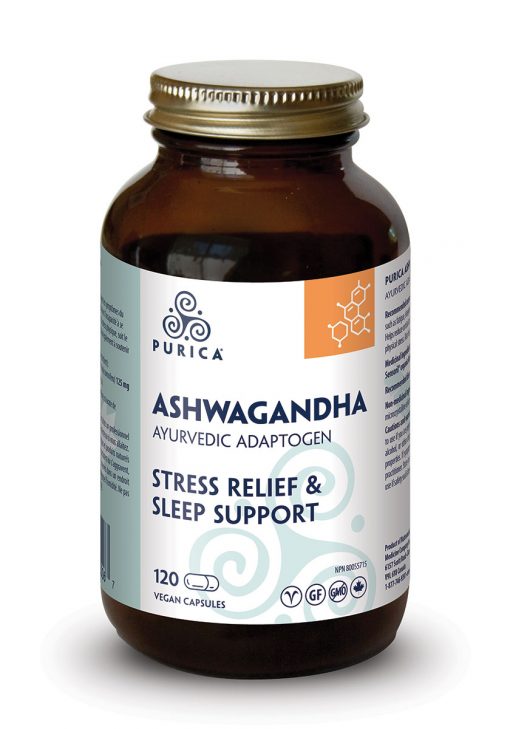 a bottle of ashwagandha stress relief and sleep support