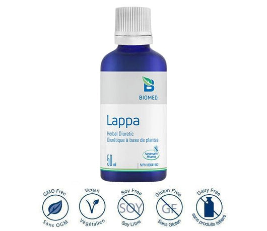 a bottle of lappa on a white background