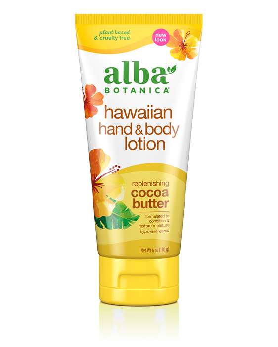 Alba Botanica Hawaiian Hand & Body Lotion Replenishing Cocoa Butter