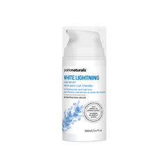 a bottle of white lightening lotion on a white background