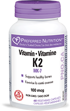 a bottle of vitamin k2