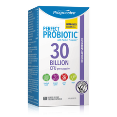 the front of a box of perfect probioticc 30 billion