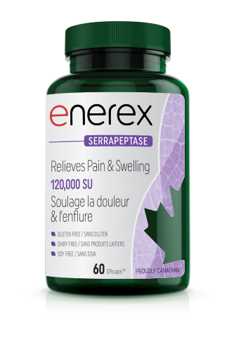 a bottle of enerfex relieves pain and swelling