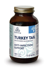 a bottle of turkey tail anti - infection support