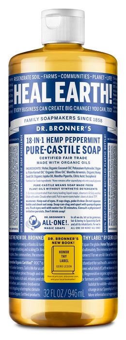 Dr. Bronner's 18-In-1 Pure-Castile Soap Peppermint