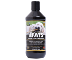 a bottle of fats for dogs