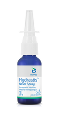 a bottle of hyddratists nasal spray on a black background