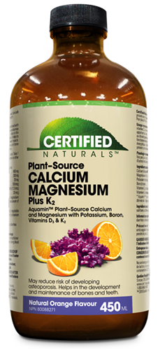 Certified Naturals Plant Source Calcium Magnesium Plus K2 liquid