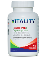 a bottle of vitamin power iron plus